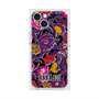 プレミアムスクエアケース with MagSafe［ ANNA SUI - ガーデンフワラー - マゼンタ ］