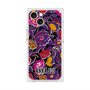プレミアムスクエアケース with MagSafe［ ANNA SUI - ガーデンフワラー - マゼンタ ］