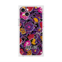 プレミアムスクエアケース with MagSafe［ ANNA SUI - ガーデンフワラー - マゼンタ ］