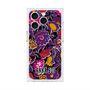 プレミアムスクエアケース with MagSafe［ ANNA SUI - ガーデンフワラー - マゼンタ ］