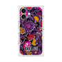 プレミアムスクエアケース with MagSafe［ ANNA SUI - ガーデンフワラー - マゼンタ ］