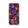 プレミアムスクエアケース with MagSafe［ ANNA SUI - ガーデンフワラー - マゼンタ ］