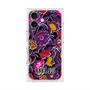 プレミアムスクエアケース with MagSafe［ ANNA SUI - ガーデンフワラー - マゼンタ ］