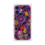 プレミアムスクエアケース with MagSafe［ ANNA SUI - ガーデンフワラー - マゼンタ ］