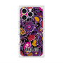 プレミアムスクエアケース with MagSafe［ ANNA SUI - ガーデンフワラー - マゼンタ ］