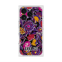 プレミアムスクエアケース with MagSafe［ ANNA SUI - ガーデンフワラー - マゼンタ ］