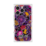 プレミアムスクエアケース with MagSafe［ ANNA SUI - ガーデンフワラー - マゼンタ ］
