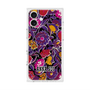 プレミアムスクエアケース with MagSafe［ ANNA SUI - ガーデンフワラー - マゼンタ ］