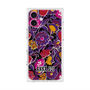 プレミアムスクエアケース with MagSafe［ ANNA SUI - ガーデンフワラー - マゼンタ ］