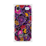プレミアムスクエアケース with MagSafe［ ANNA SUI - ガーデンフワラー - マゼンタ ］