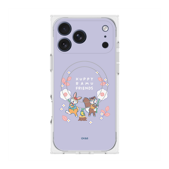 プレミアムスクエアケース with MagSafe［ クピラムフレンズ - フラワー ］