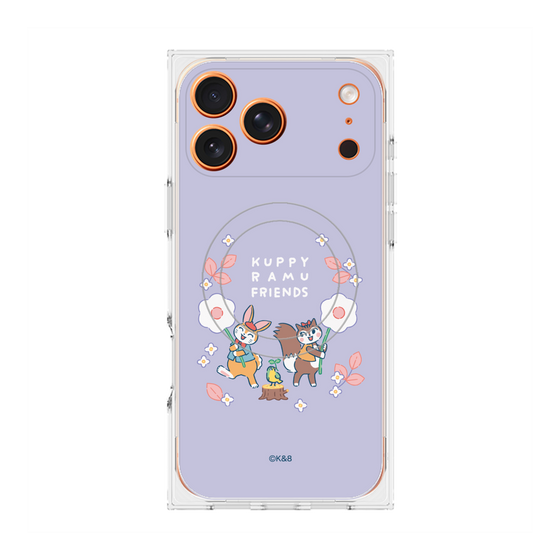 プレミアムスクエアケース with MagSafe［ クピラムフレンズ - フラワー ］
