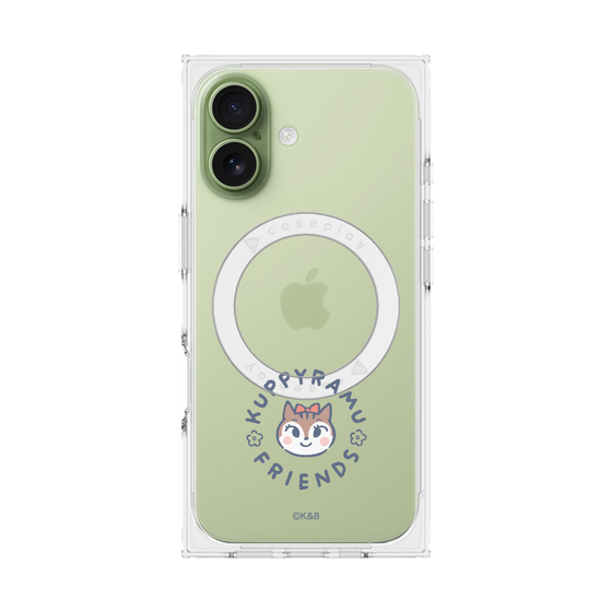 プレミアムスクエアケース with MagSafe［ クピラムフレンズ - ロゴ - ラム ］