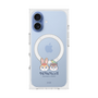プレミアムスクエアケース with MagSafe［ クピラムフレンズ - ロゴ - 仲良し ］