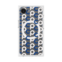 プレミアムスクエアケース with MagSafe［ オリジナル - CASEPLAYイニシャル総柄 - ネイビー ］