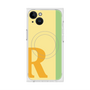 プレミアムスクエアケース with MagSafe［ オリジナル - initial color line - R yellow ］