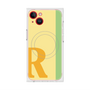 プレミアムスクエアケース with MagSafe［ オリジナル - initial color line - R yellow ］