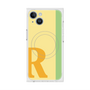 プレミアムスクエアケース with MagSafe［ オリジナル - initial color line - R yellow ］