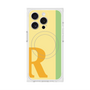 プレミアムスクエアケース with MagSafe［ オリジナル - initial color line - R yellow ］