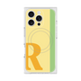 プレミアムスクエアケース with MagSafe［ オリジナル - initial color line - R yellow ］