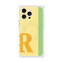 プレミアムスクエアケース with MagSafe［ オリジナル - initial color line - R yellow ］