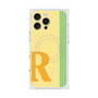 プレミアムスクエアケース with MagSafe［ オリジナル - initial color line - R yellow ］
