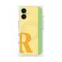 プレミアムスクエアケース with MagSafe［ オリジナル - initial color line - R yellow ］