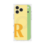 プレミアムスクエアケース with MagSafe［ オリジナル - initial color line - R yellow ］