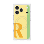 プレミアムスクエアケース with MagSafe［ オリジナル - initial color line - R yellow ］