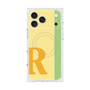 プレミアムスクエアケース with MagSafe［ オリジナル - initial color line - R yellow ］