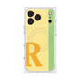 プレミアムスクエアケース with MagSafe［ オリジナル - initial color line - R yellow ］