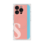 プレミアムスクエアケース with MagSafe［ オリジナル - initial color line - S pink ］