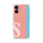 プレミアムスクエアケース with MagSafe［ オリジナル - initial color line - S pink ］