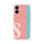 プレミアムスクエアケース with MagSafe［ オリジナル - initial color line - S pink ］