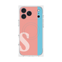 プレミアムスクエアケース with MagSafe［ オリジナル - initial color line - S pink ］