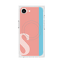 プレミアムスクエアケース with MagSafe［ オリジナル - initial color line - S pink ］