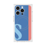 プレミアムスクエアケース with MagSafe［ オリジナル - initial color line - S blue ］