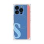 プレミアムスクエアケース with MagSafe［ オリジナル - initial color line - S blue ］