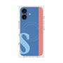 プレミアムスクエアケース with MagSafe［ オリジナル - initial color line - S blue ］