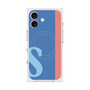 プレミアムスクエアケース with MagSafe［ オリジナル - initial color line - S blue ］