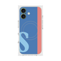 プレミアムスクエアケース with MagSafe［ オリジナル - initial color line - S blue ］