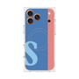 プレミアムスクエアケース with MagSafe［ オリジナル - initial color line - S blue ］