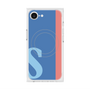 プレミアムスクエアケース with MagSafe［ オリジナル - initial color line - S blue ］