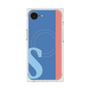 プレミアムスクエアケース with MagSafe［ オリジナル - initial color line - S blue ］