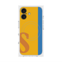 プレミアムスクエアケース with MagSafe［ オリジナル - initial color line - S orange ］