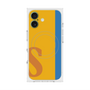 プレミアムスクエアケース with MagSafe［ オリジナル - initial color line - S orange ］