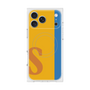 プレミアムスクエアケース with MagSafe［ オリジナル - initial color line - S orange ］