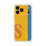 プレミアムスクエアケース with MagSafe［ オリジナル - initial color line - S orange ］