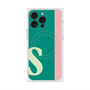 プレミアムスクエアケース with MagSafe［ オリジナル - initial color line - S green ］