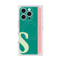 プレミアムスクエアケース with MagSafe［ オリジナル - initial color line - S green ］